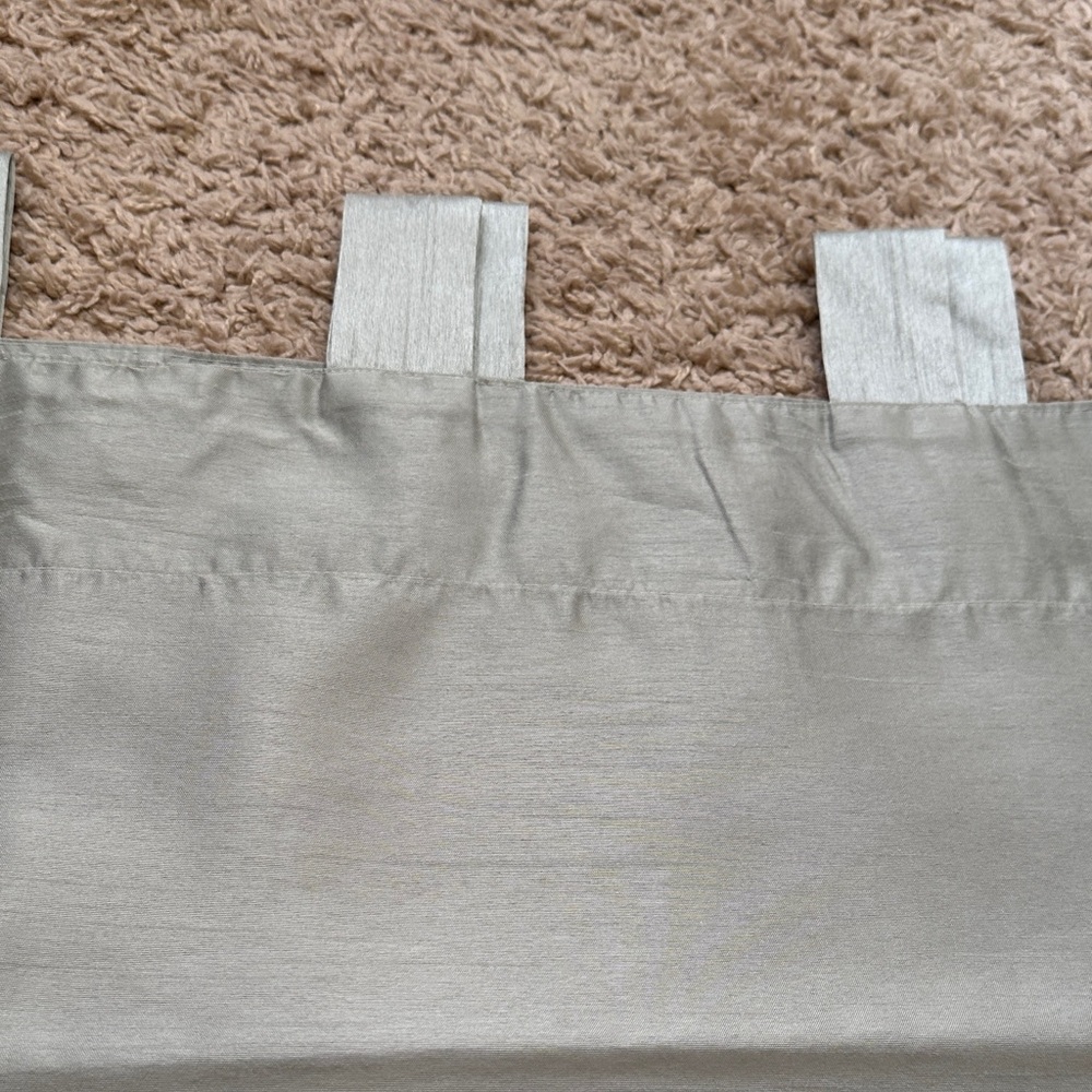 Set of 2 Light Sage Green Tab-Top Curtain Panels - Picture 4 of 6